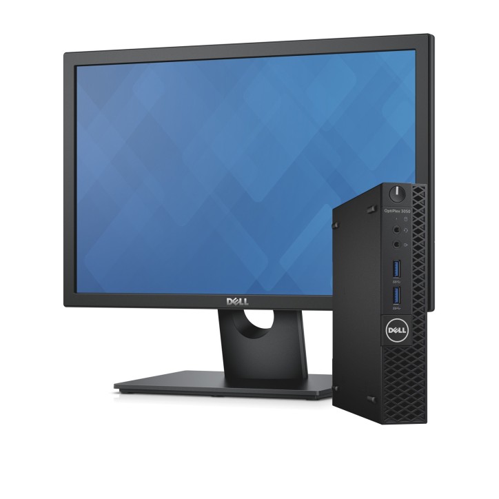 COMBO-DELL PC + Monitor 19.5" Ricondizionato Dell Optiplex 3050 Mini Intel i5-6400T Ram 8GB SSD 512GB Freedos (Ricondizionato)