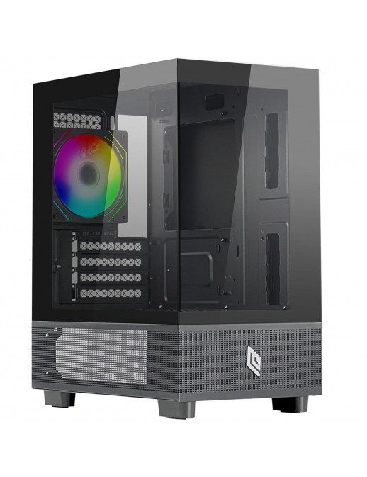 Noua Fobia L201 Case Micro-ATX Gaming Ventola A-RGB Rainbow