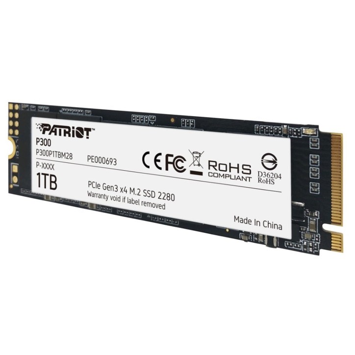 P300P1TBM28 Patriot SSD 1TB P300 M.2 NVMe PCIe Gen 3.0