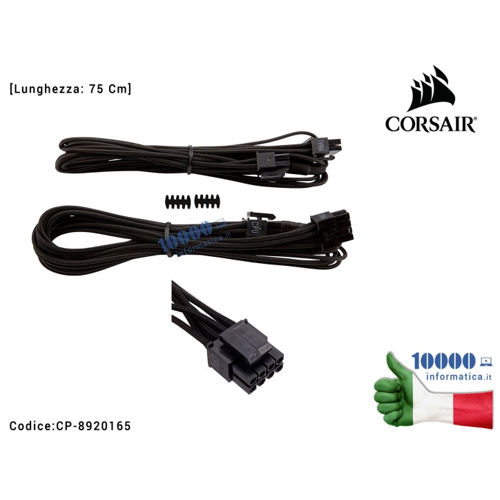 Cavo Alimentatore CORSAIR Individually Sleeved EPS/ATX PSU Cable Type 4 [75 Cm] (NERO)