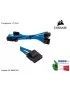 CP-8920194 Cavo Alimentatore CORSAIR Individually Sleeved MOLEX Peripheral PSU Cable Type 4 [75 Cm] (BLU)